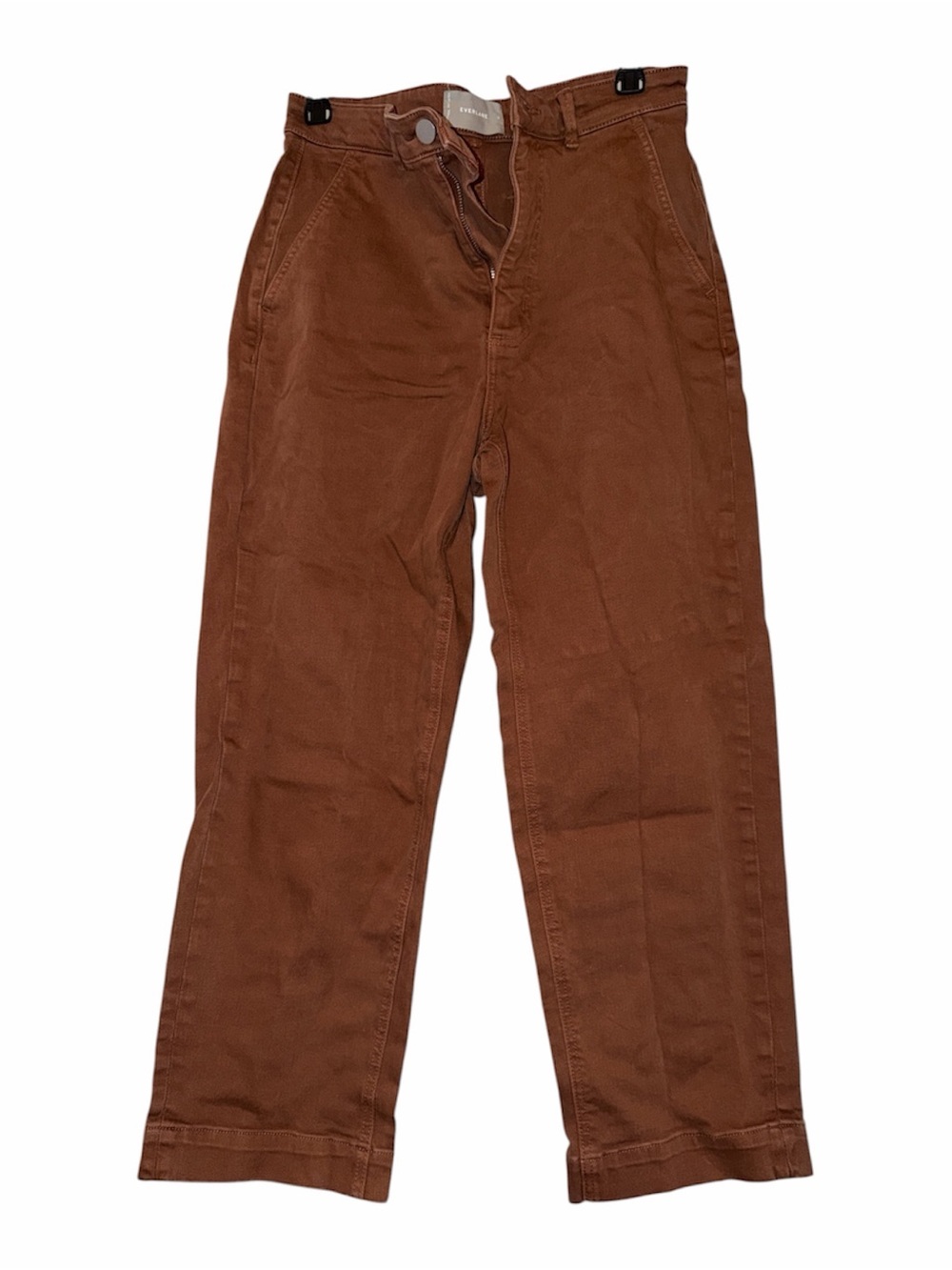 Everlane Women's Rust Brown Straight Leg Chinos